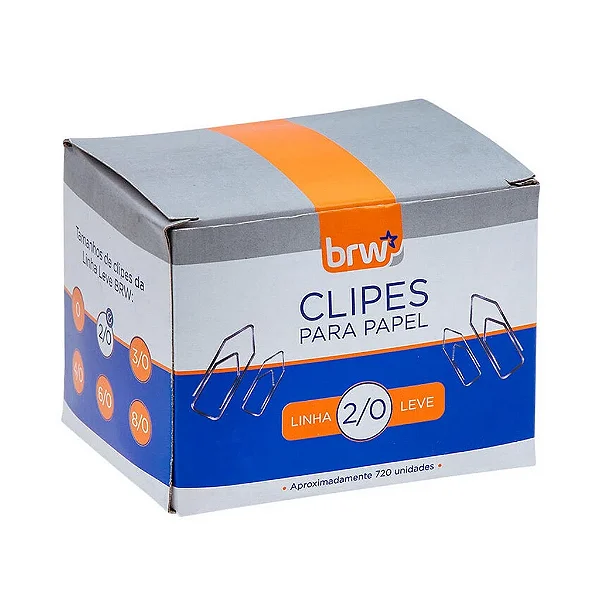 CLIPS GALVANIZADO NR.2/0 500GR LINHA LEVE