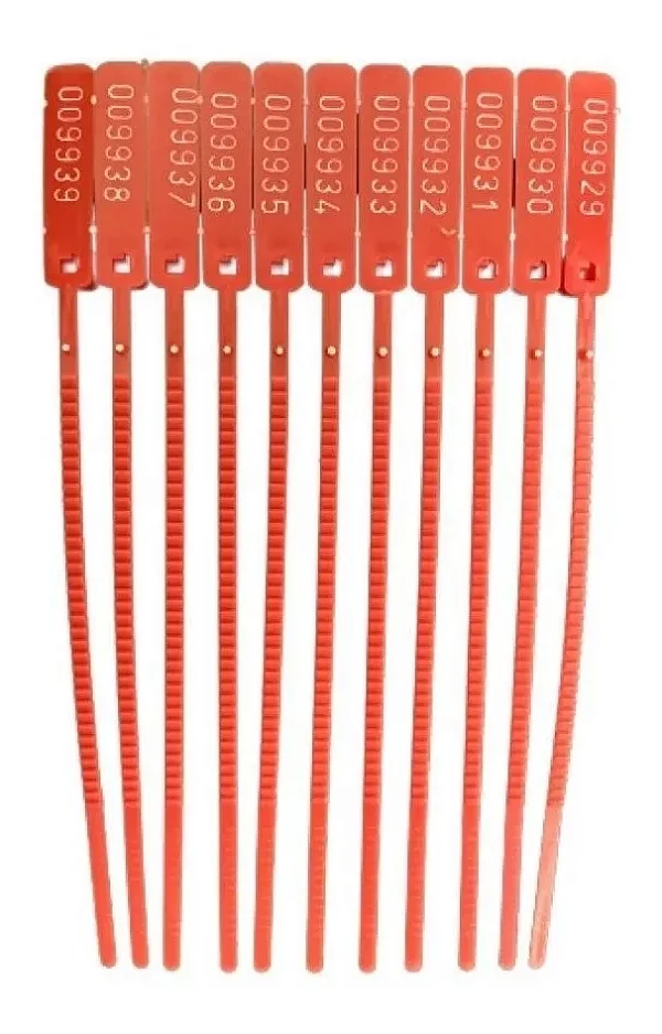 LACRE NUMERADO 23CM 100UN VERMELHO