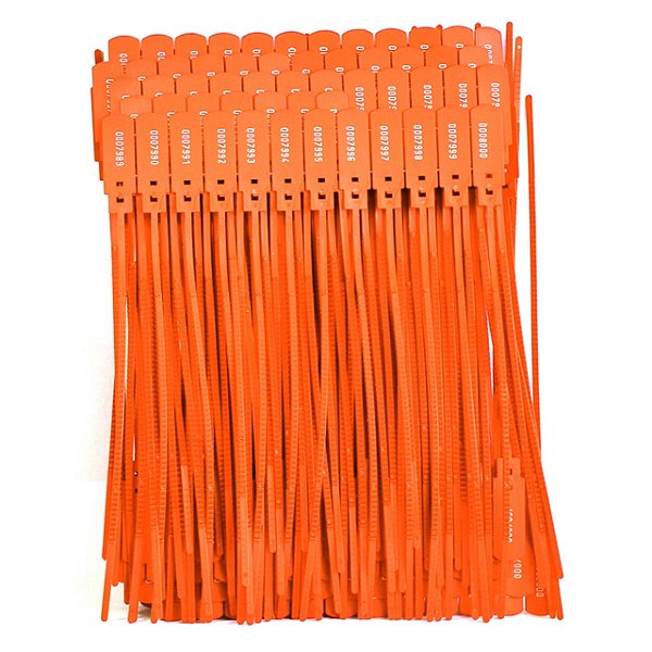 LACRE NUMERADO 23CM 100UN LARANJA