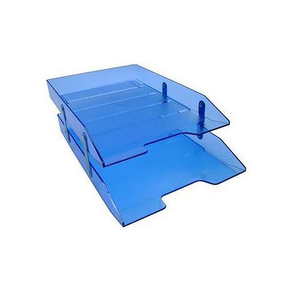 CAIXA CORRESPONDENCIA ARTICULADA DUPLA AZUL CLEAN