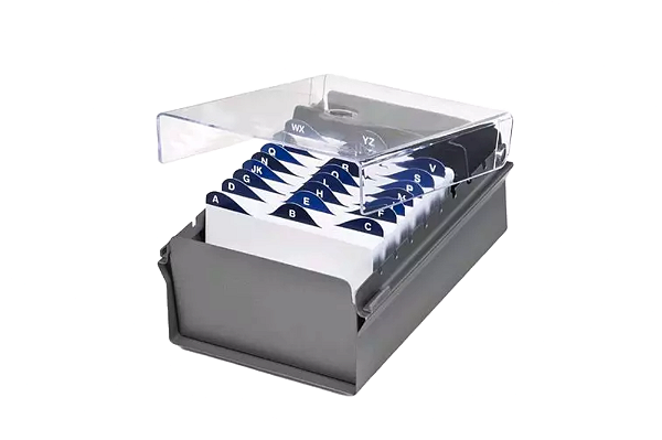 FICHARIO ACRILICO 3X5 SEM INDICE CRISTAL