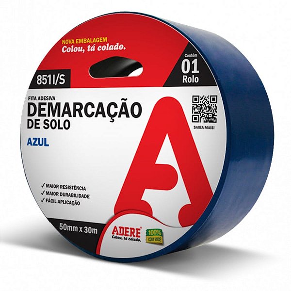 FITA DEMARCACAO SOLO 50MMX15M AZUL