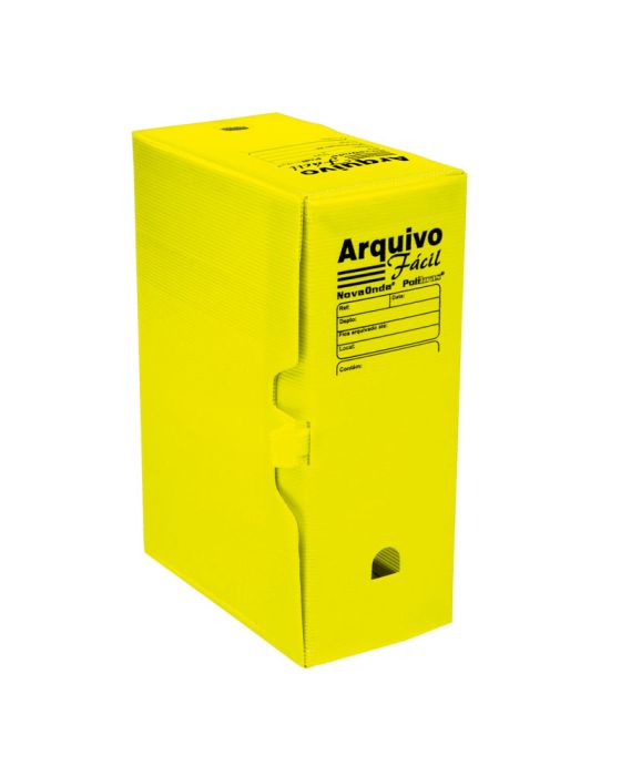 CAIXA ARQUIVO FACIL AMARELO