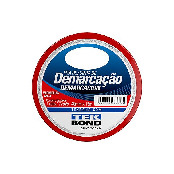 FITA DEMARCACAO SOLO 48MMX15M VERMELHA