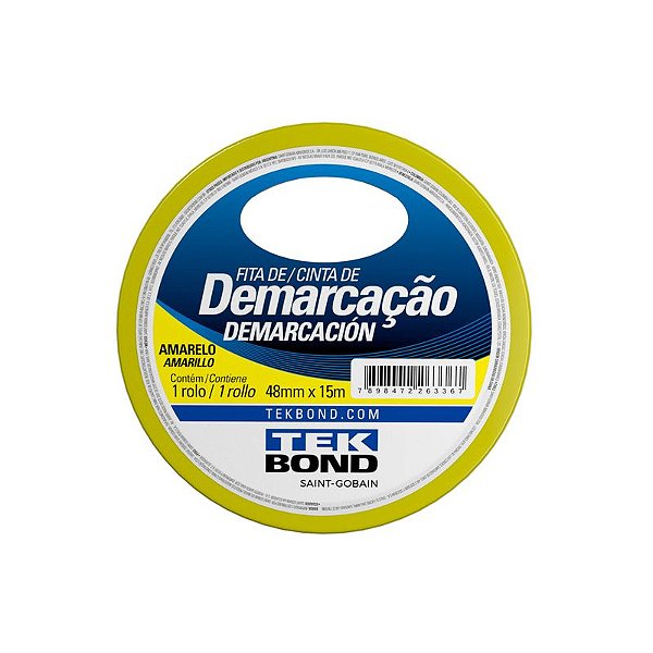 FITA DEMARCACAO SOLO 48MMX15M AMARELA