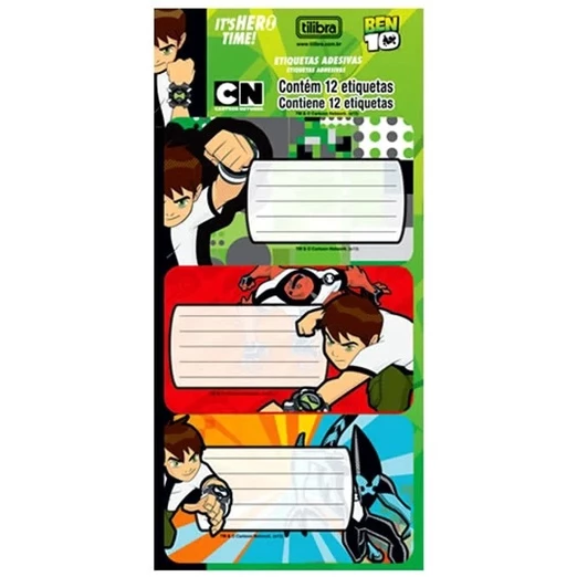 ETIQUETA ESCOLAR BEN10