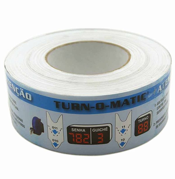 BOBINA DE SENHA 3 DIGITOS AZUL