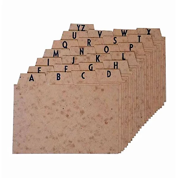 INDICE SEPARADOR A-Z 5X5 PAPEL