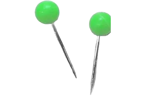 ALFINETE PARA MAPAS COM 50 VERDE LIMAO