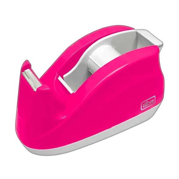 PORTA DUREX PEQUENO NEON ROSA