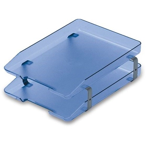 CAIXA CORRESPONDENCIA FIXA DUPLA AZUL CLEAN