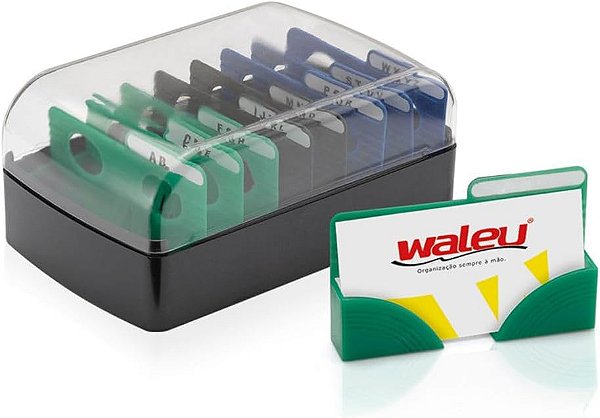 FICHARIO PORTA CARTAO DE VISITAS 08 DIVISÓRIAS