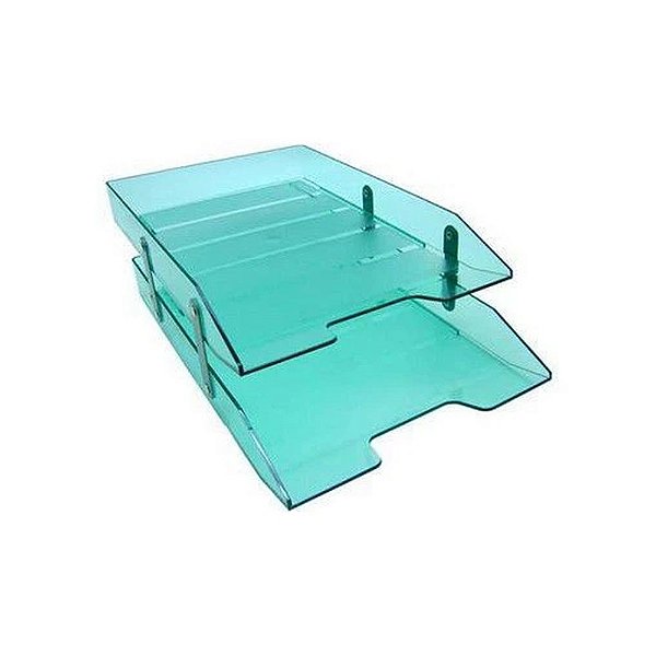 CAIXA CORRESPONDENCIA ARTICULADA DUPLA VERDE CLEAR