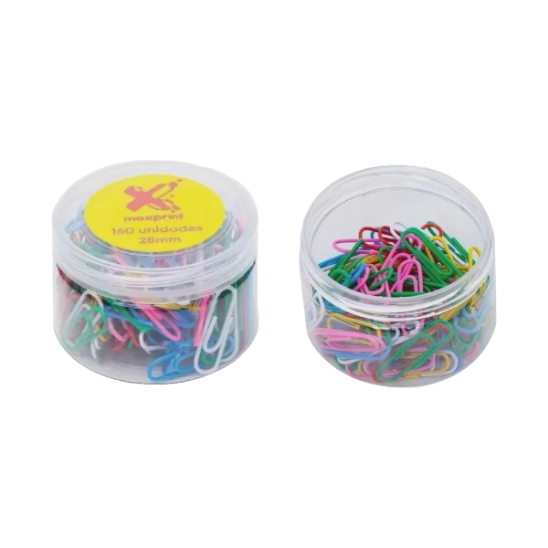 CLIPES COLORIDOS MAXPRINT CX 160UN