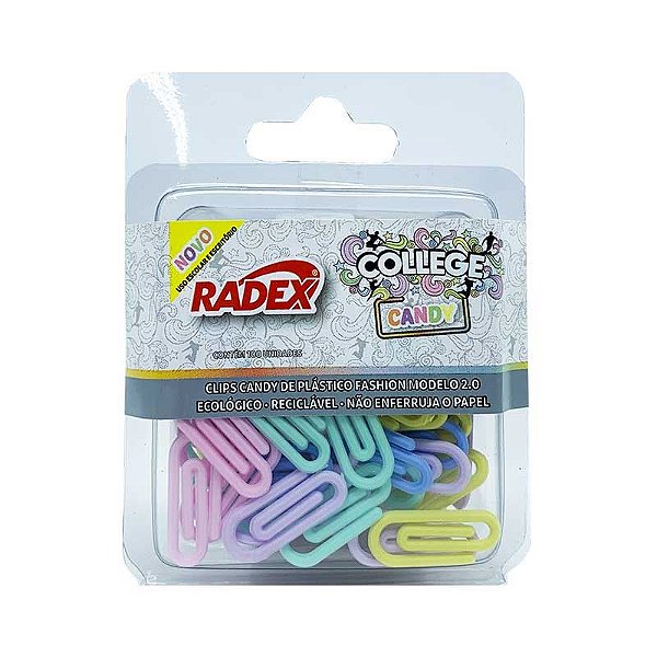 CLIPS COLORIDO N.02 CANDY C/100 UNIDADES