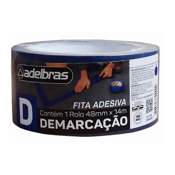 FITA DEMARCACAO SOLO 48MMX14M AZUL