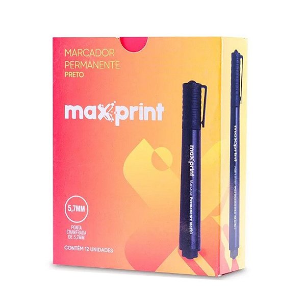 MARCADOR PERMANENTE MAXPRINT PRETO