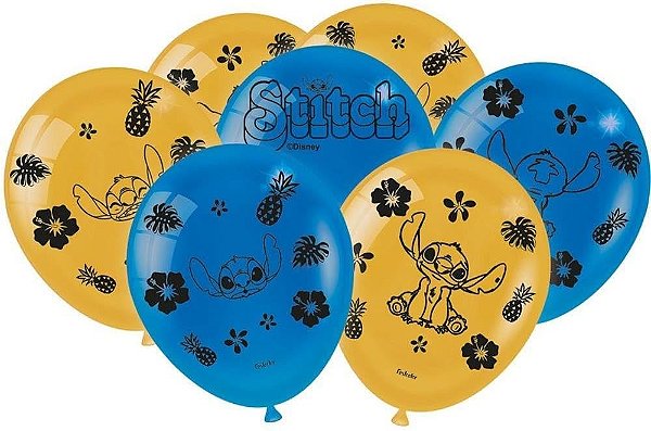 BALAO 9 DECORADO STITCH PCT.C/25 108502 - FESTCOL
