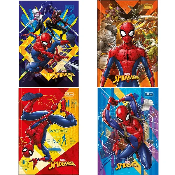 CADERNO BROCHURAO C.DURA 80F SPIDER MAN