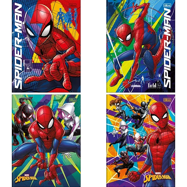 CADERNO UNIVERSITARIO CAPA DURA 048F SPIDERMAN