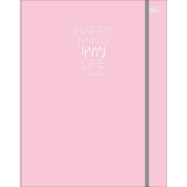 CADERNO ARGOLADO CARTONADO COM ELASTICO HAPPY