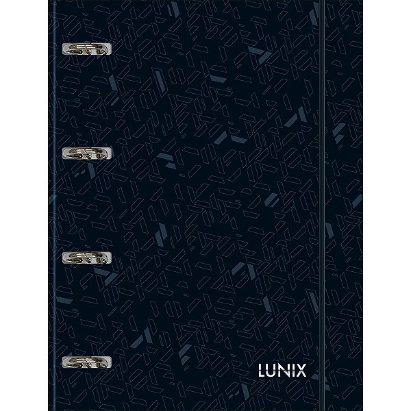 CADERNO ARGOLADO LUNIX PRETO