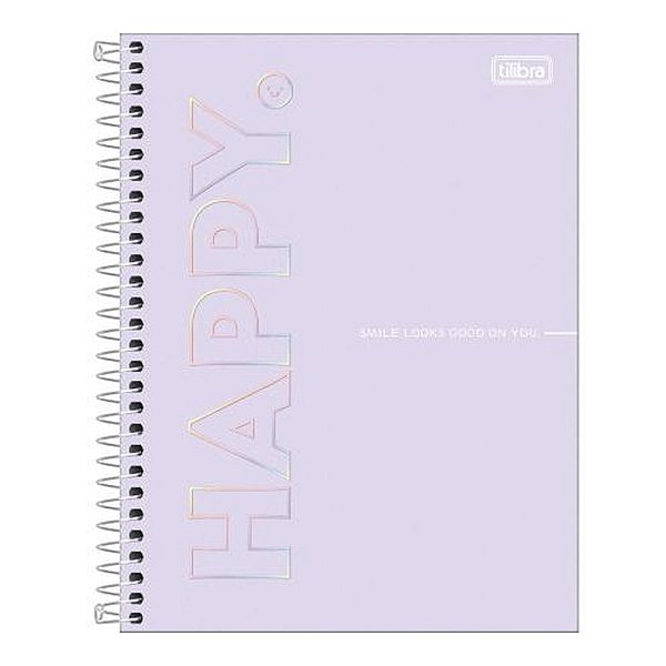 CADERNO COLEGIAL C.DURA 080F/01M HAPPY