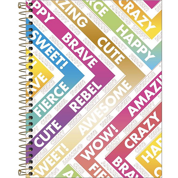 CADERNO COLEGIAL C.DURA 160F/10M BE NICE