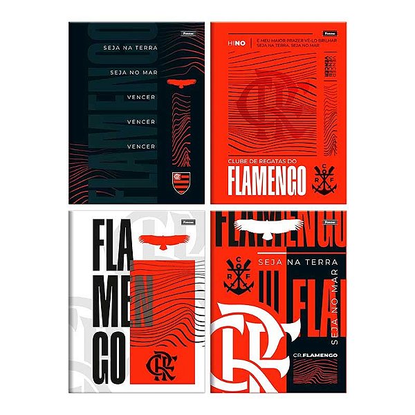 CADERNO BROCHURAO CAPA DURA FLAMENGO 80F PCT.C/05