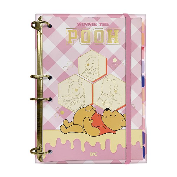 CADERNO ARGOLADO COLEGIAL POOH