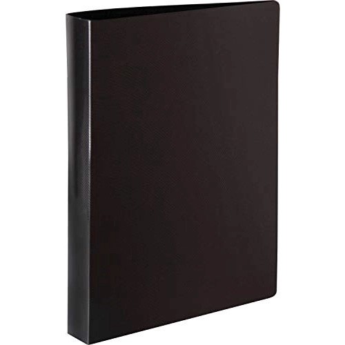 FICHARIO DE PVC PRETO 4 ARGOLAS 26X34CM PP UNIDAD