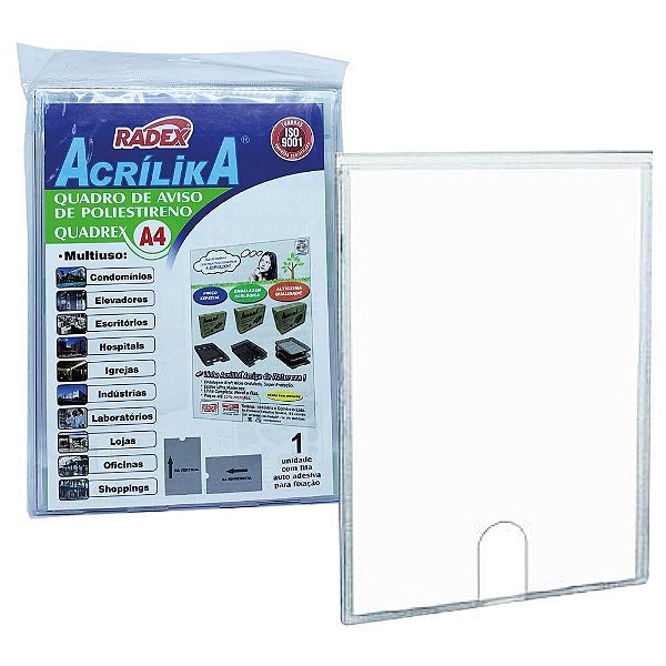 EXPOSITOR MULTIUSO A-4 ACRILICO CRISTAL