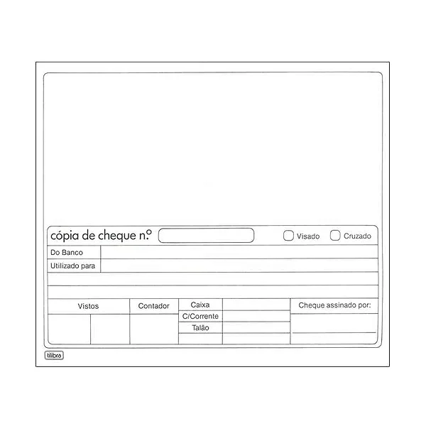 COPIA DE CHEQUE 100 FOLHAS BRANCO