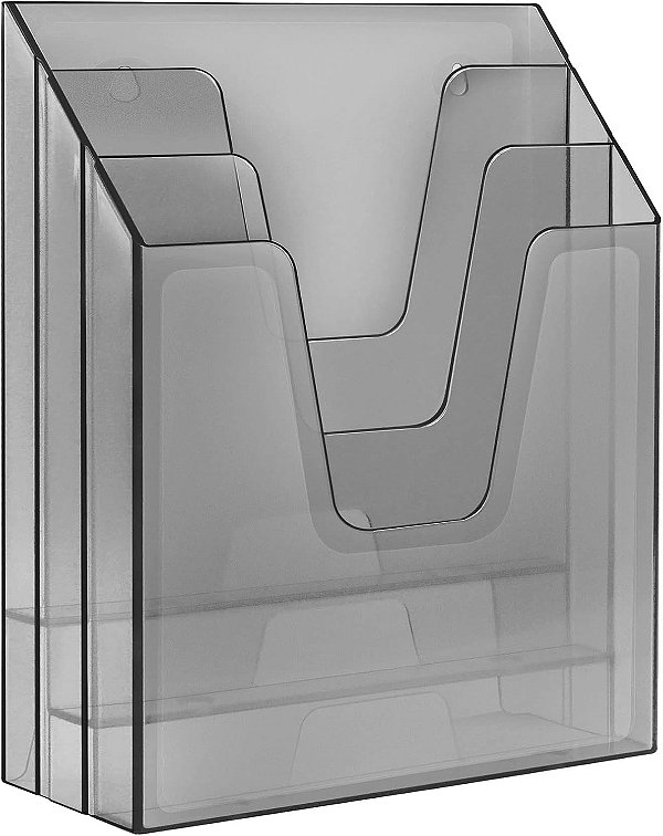 ORGANIZADOR VERTICAL 3 DIVISOES A-4 FUME