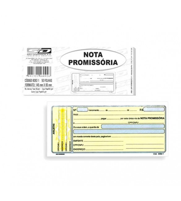 NOTA PROMISSORIA MINI 50 FOLHAS