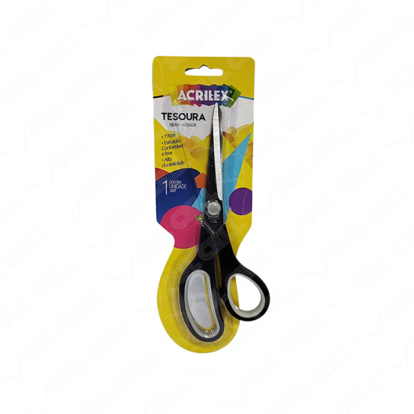 TESOURA MULTIUSO 19CM PRETO