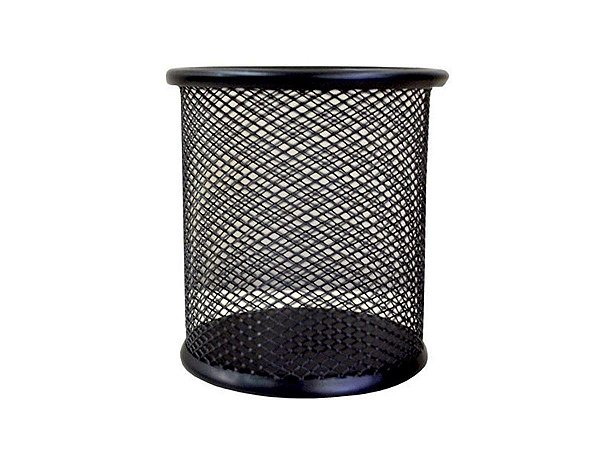 PORTA LAPIS 9CM ARAMADO REDONDO PRETO KZ08244PT -