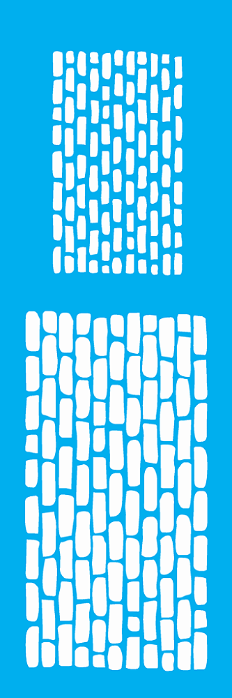 MOLDE VAZADO/ESTENCIL 10X30CM TIJOLOS III