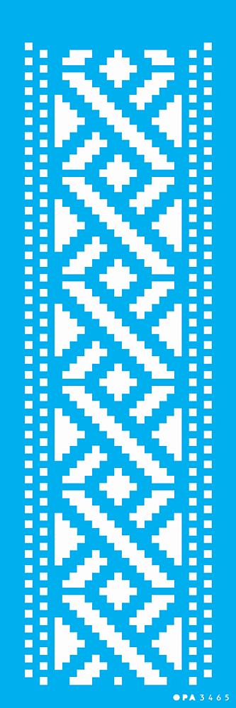 MOLDE VAZADO/ESTENCIL 10X30CM PONTO CRUZ I