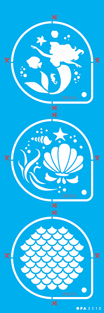 MOLDE VAZADO/ESTENCIL 10X30CM PINTA ROSTO SEREIA