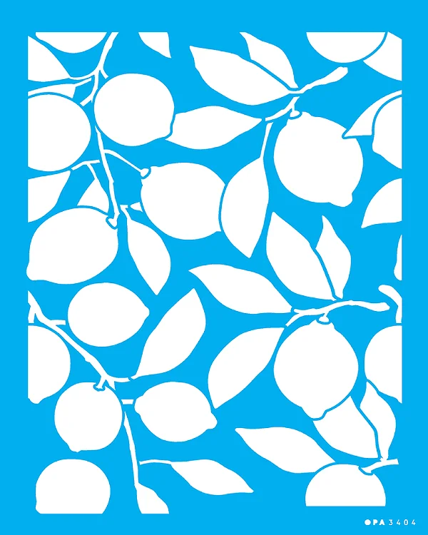 MOLDE VAZADO/ESTENCIL 20X25CM ESTAMPARIA LIMOES