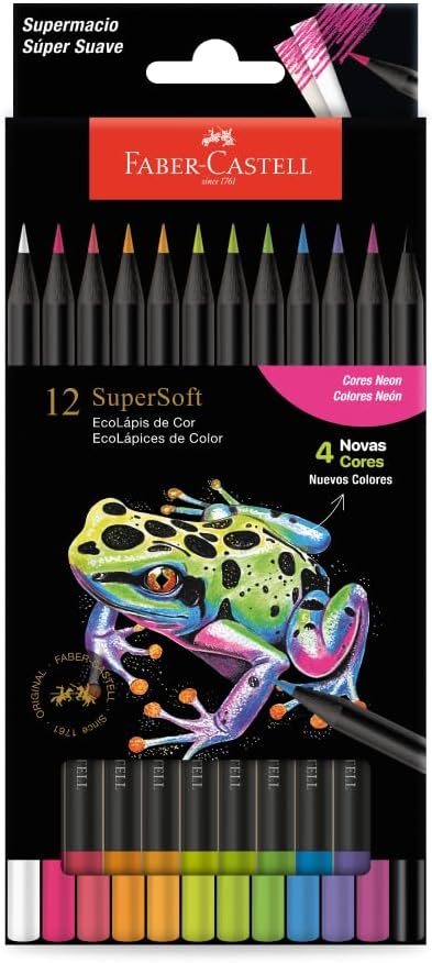 LAPIS DE COR SUPERSOFT NEON 12 CORES