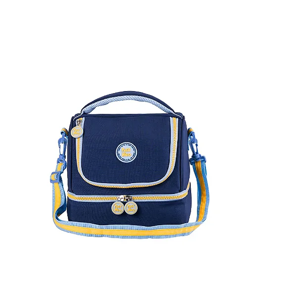 Lancheira Soft Crinkle Marinho Compacta