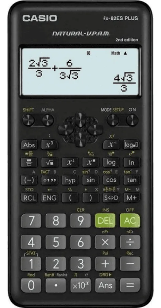 CALCULADORA CIENTÍFICA CASIO FX-82 252 FUNÇÕES