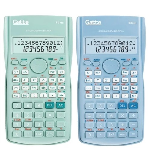 Calculadora Científica Gatte 240 Funções Verde/Azul