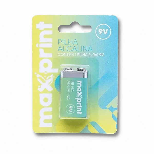 Bateria Alcalina 9V Maxprint 6LR61