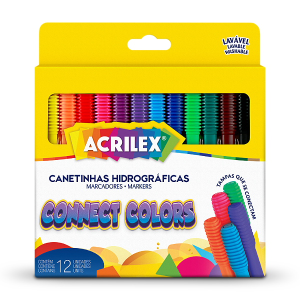 CANETINHAS HIDROGRÁFICAS CONNECT COLORS