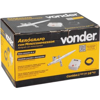 Aerógrafo com Mini Compressor Vonder