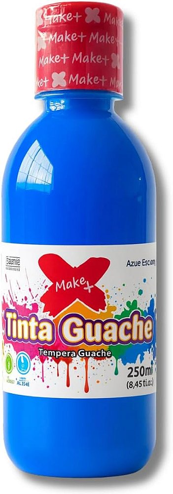Tinta Guache 250ml Azul Escuro Make+