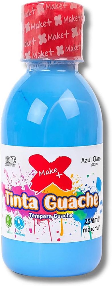Tinta Guache 250ml Azul Claro Make+